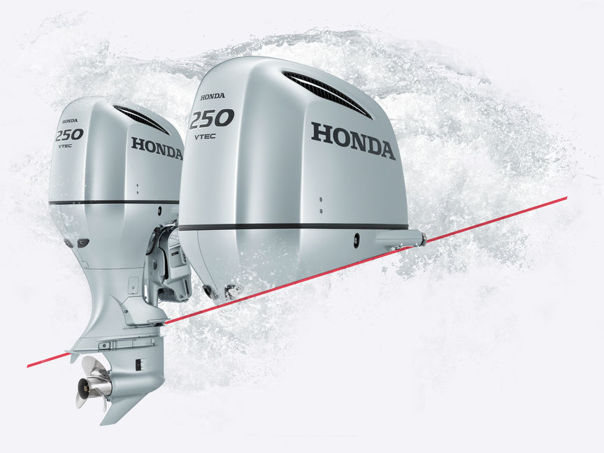 2x Honda BF250-motorer.
