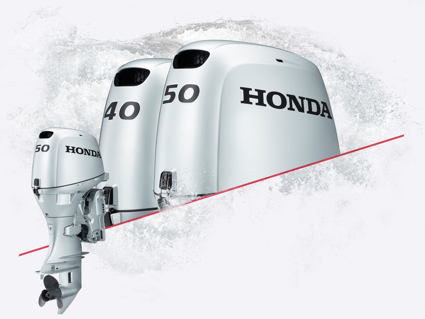 3x Honda Marine-motorer.