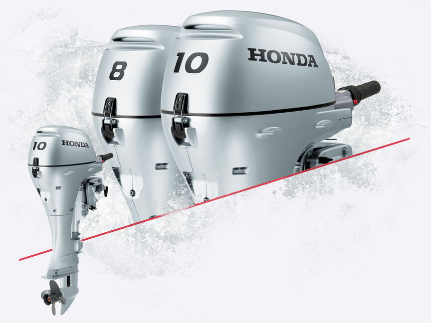 3x Honda Marine-motorer.