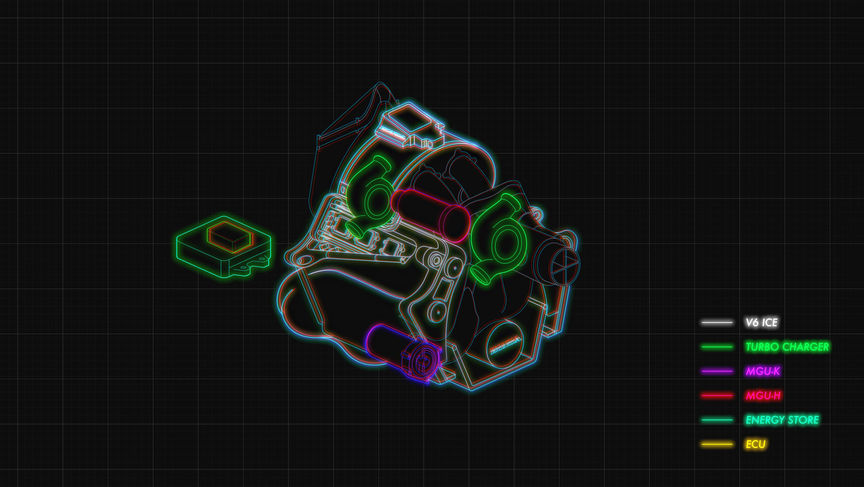 3D-ritning av motor