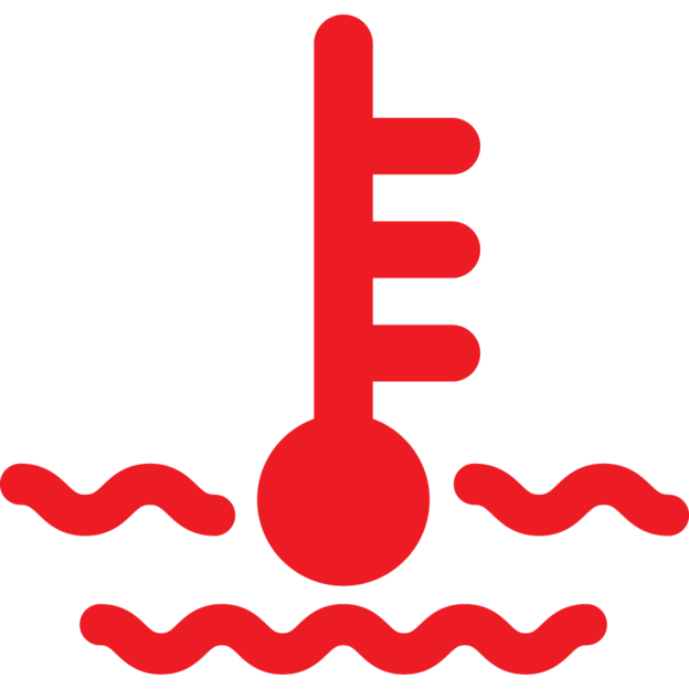 Symbol för motorkylning