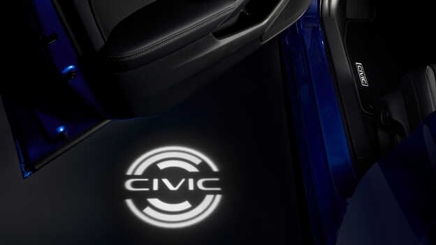 Projektor för upplyst Civic-logotyp