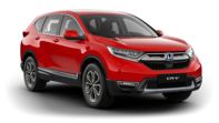 Trekvartsvy framifrån av Honda CR-V