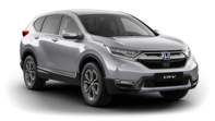 Trekvartsvy framifrån av Honda CR-V