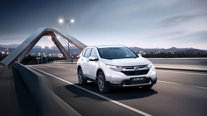Närbild på panel för bränslelägen i Honda CR-V 