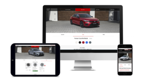 Bild på en surfplatta, datorskärm och smartphone