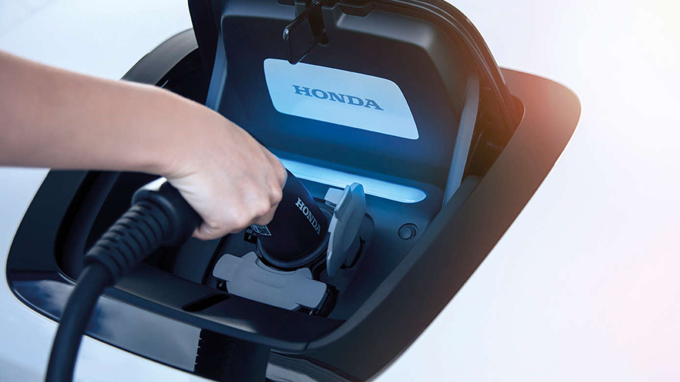 Närbild på Honda e Power Charger.