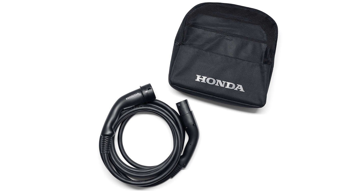 Närbild av laddningskabel Typ 3 till Honda e Power Charger.
