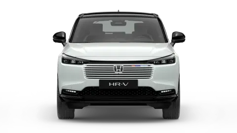 Vy framifrån av Honda HR-V.