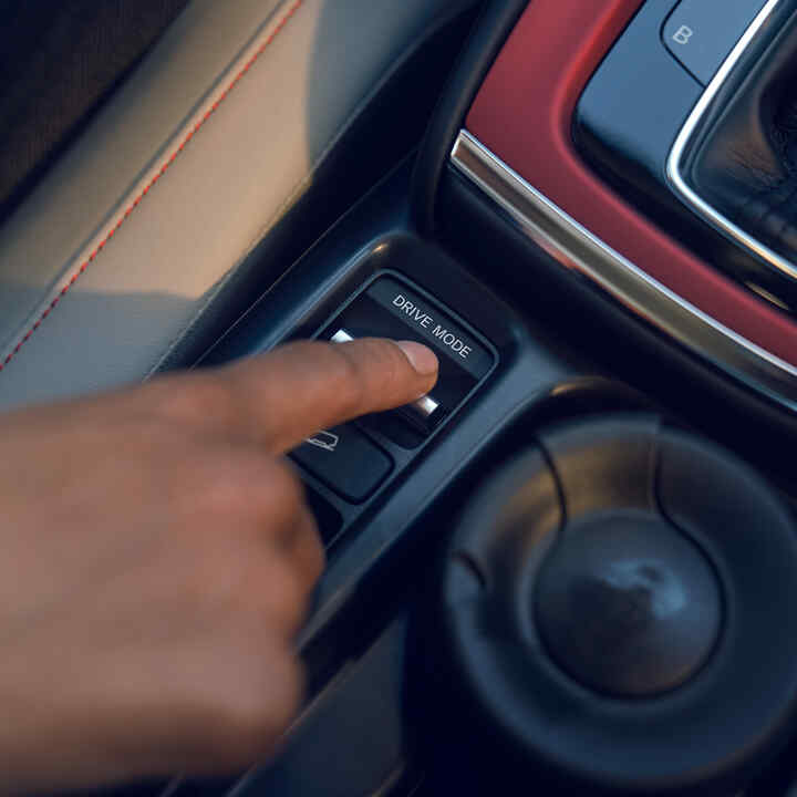Närbild av Drive Mode i kupén