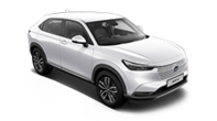 Trekvartsvy framifrån av HR-V
