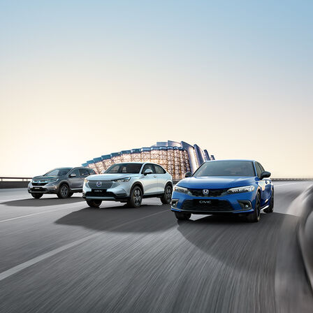 Hondas utbud av e:HEV-bilar