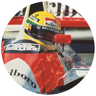 Senna i Hondas Formel 1-bil.