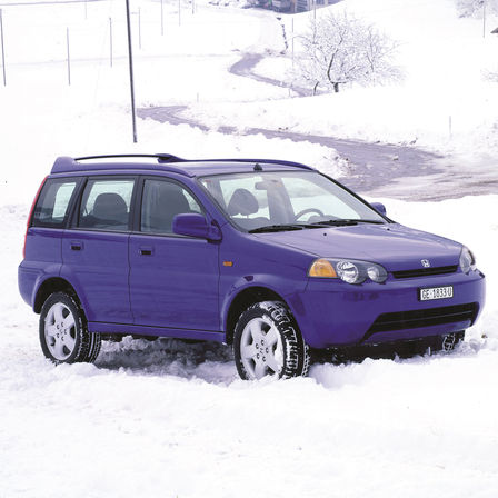 Ursprungliga Honda HR-V, trekvartsvy framifrån.
