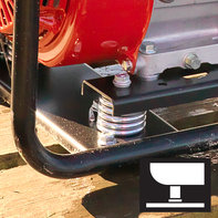 N&auml;rbild av gummimotorf&auml;sten.