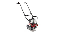 Minijordfräs 3/4-vy från höger.