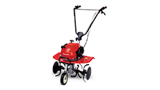 Minijordfräs 3/4-vy från vänster.