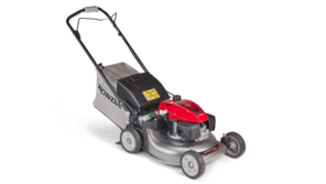 Honda-gräsklippare, trekvartsvy höger fram.