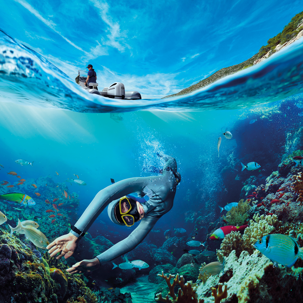 Äventyret börjar med en Honda