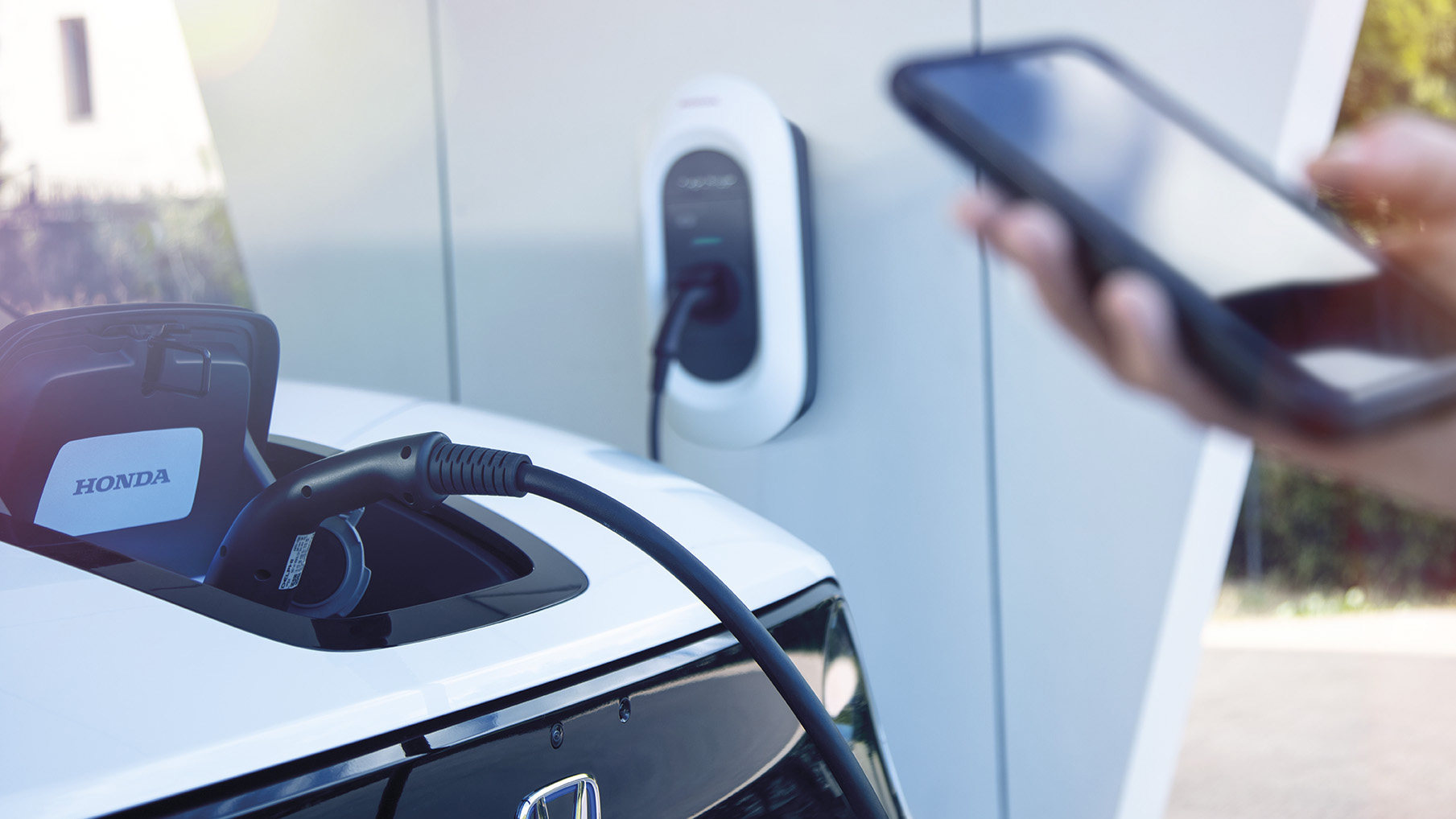 2020 Honda e laddas med laddningskabel typ 3