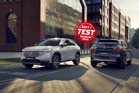 HR-V Hybrid vinner Teknikens V&auml;rlds test