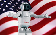 ASIMO imponerade p&aring; president Obama