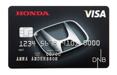Dela upp ditt köp på 4 månader med Hondakortet!